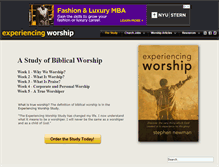 Tablet Screenshot of experiencingworship.com